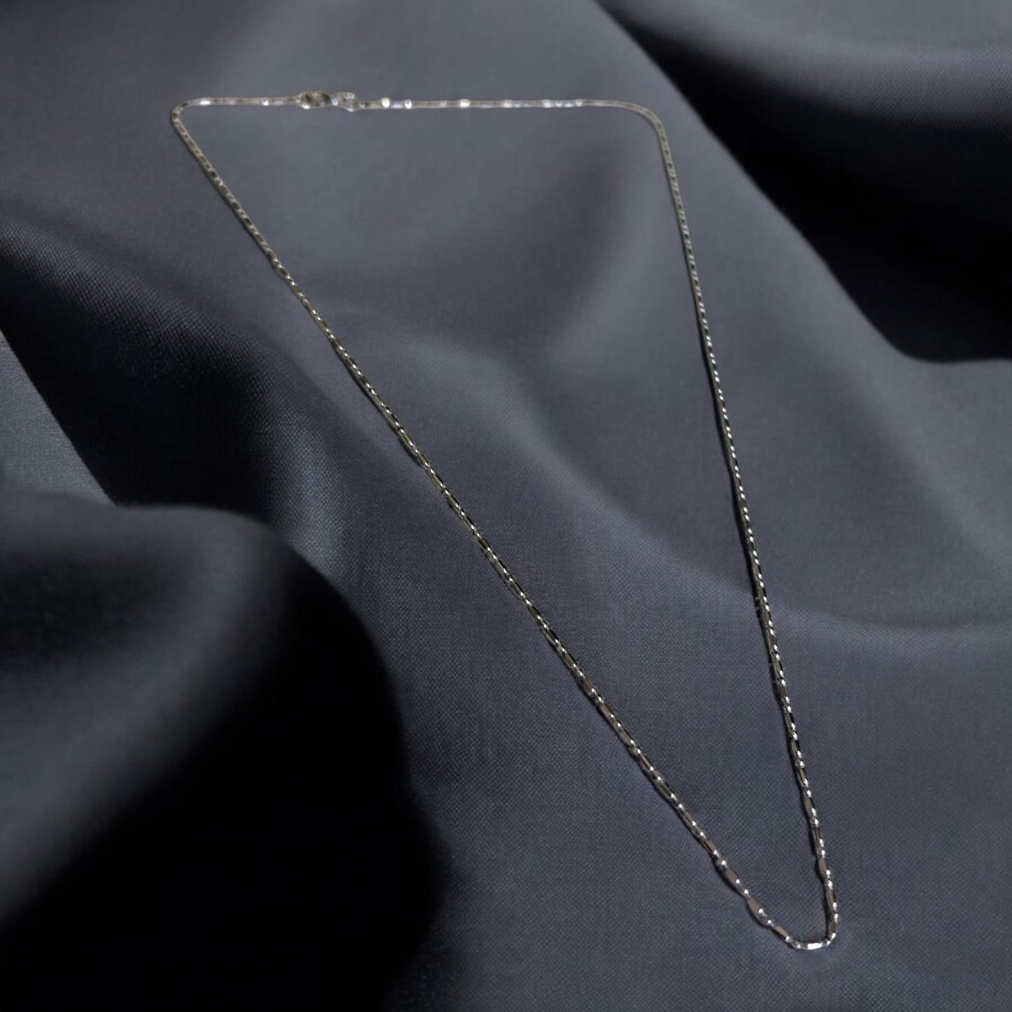 Classic Pipe linked 925 silver chain