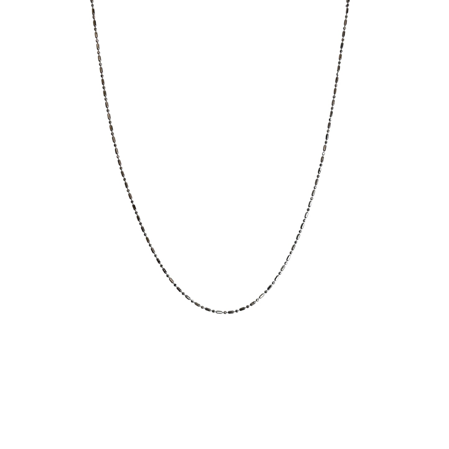 Classic Pipe linked 925 silver chain