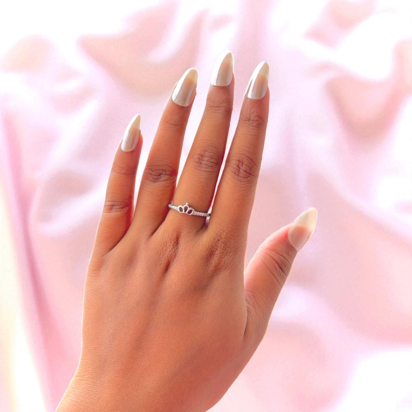 Princess Crown Silver Ring