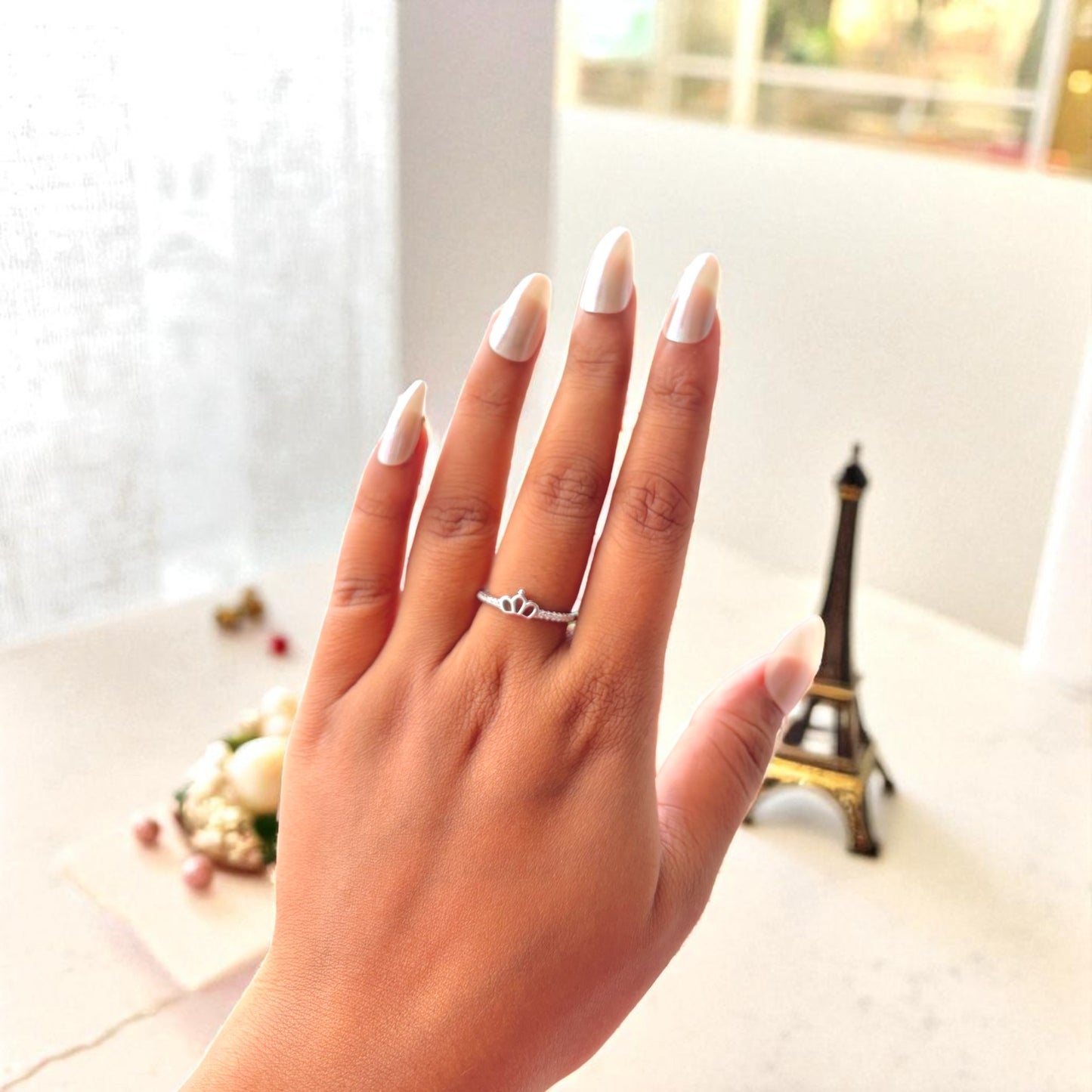 Princess Crown Silver Ring