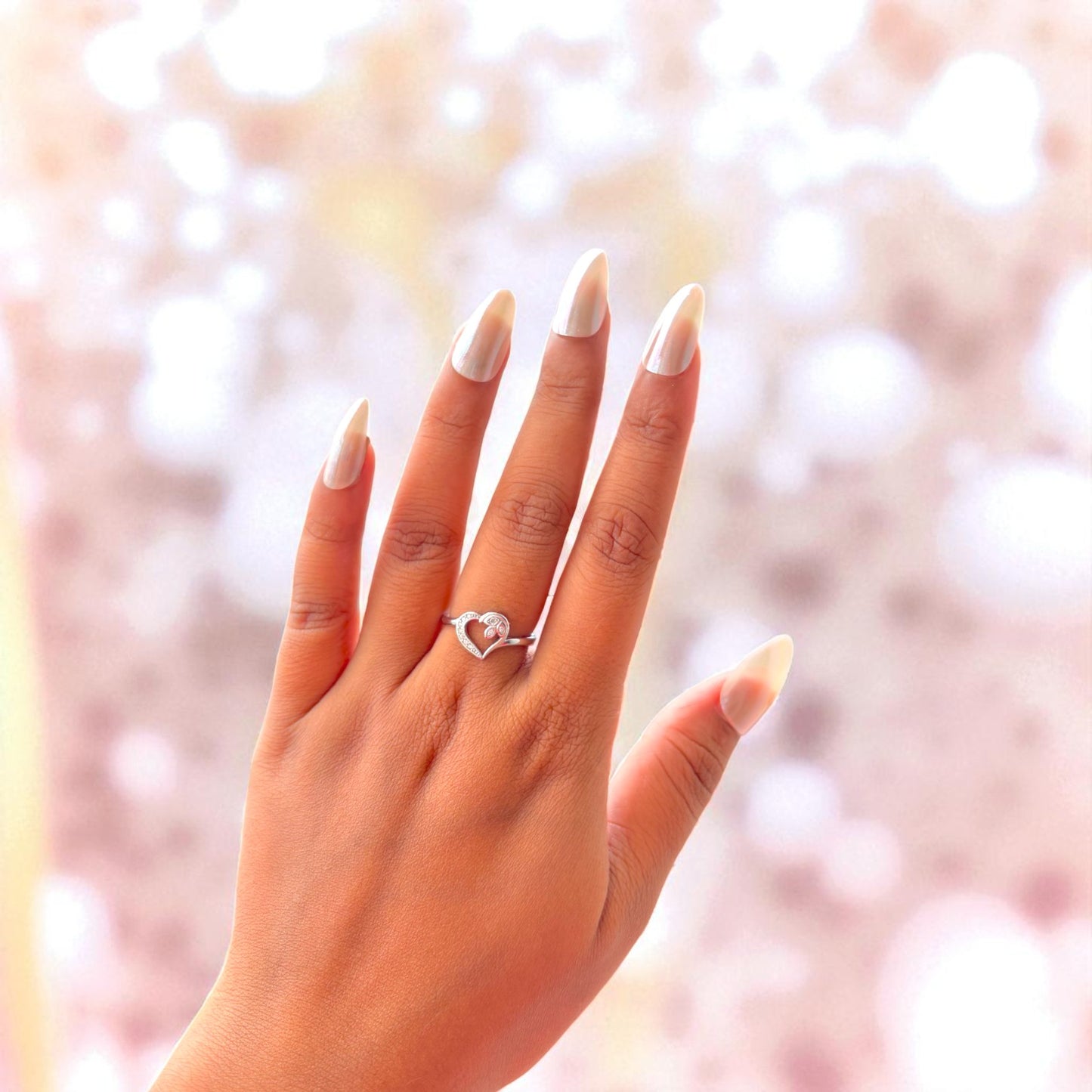 Heart Sympony Silver Ring