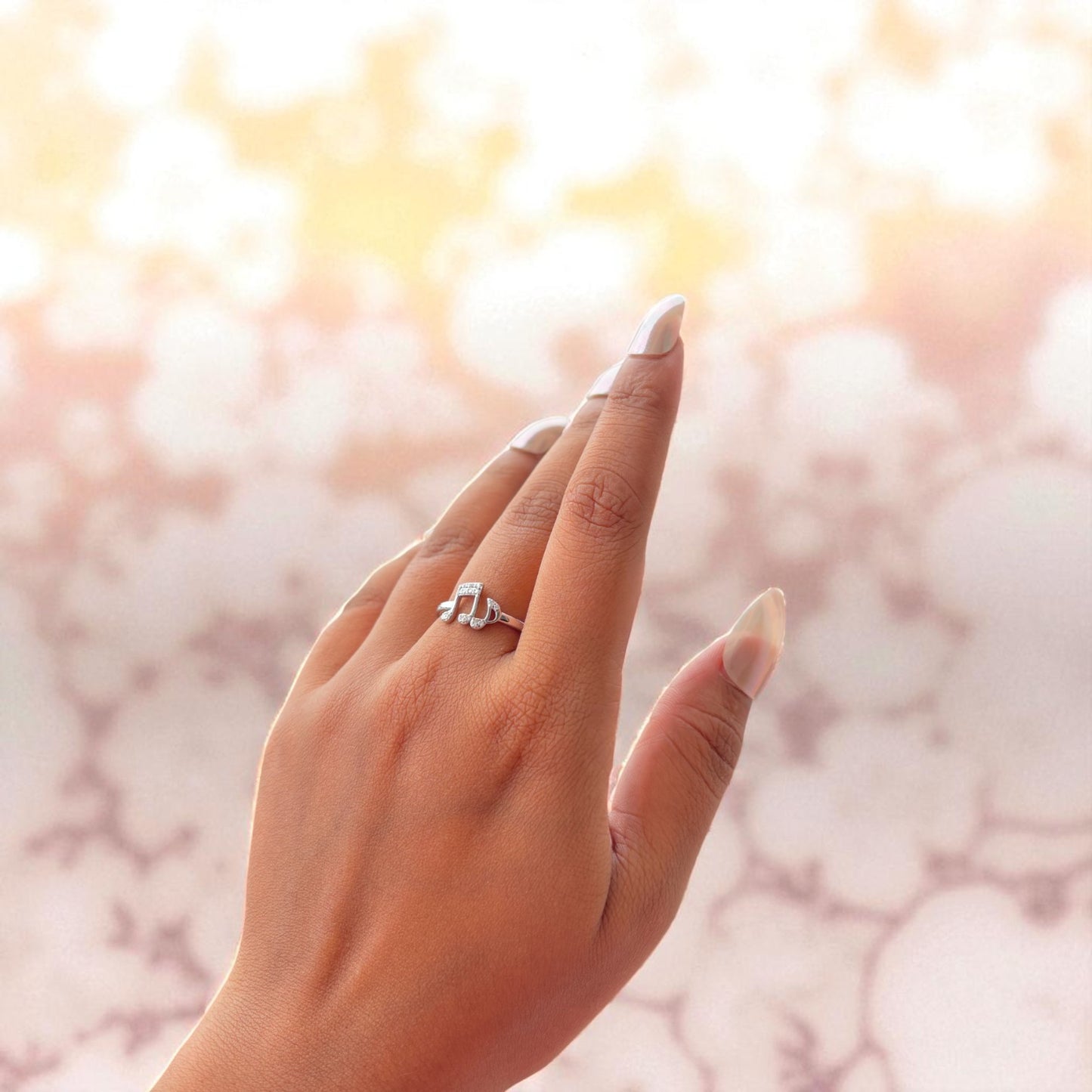 Musical Note Proposal Silver Ring