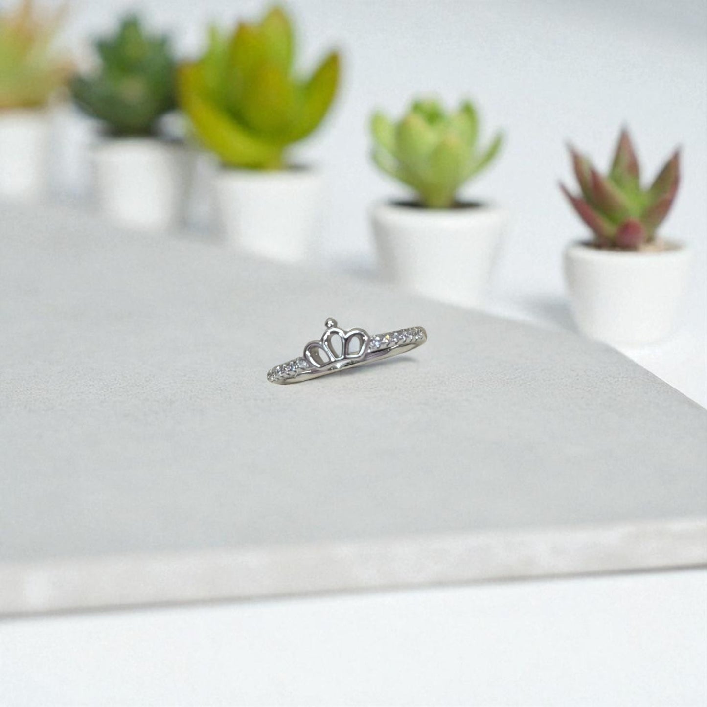 Princess Crown Silver Ring