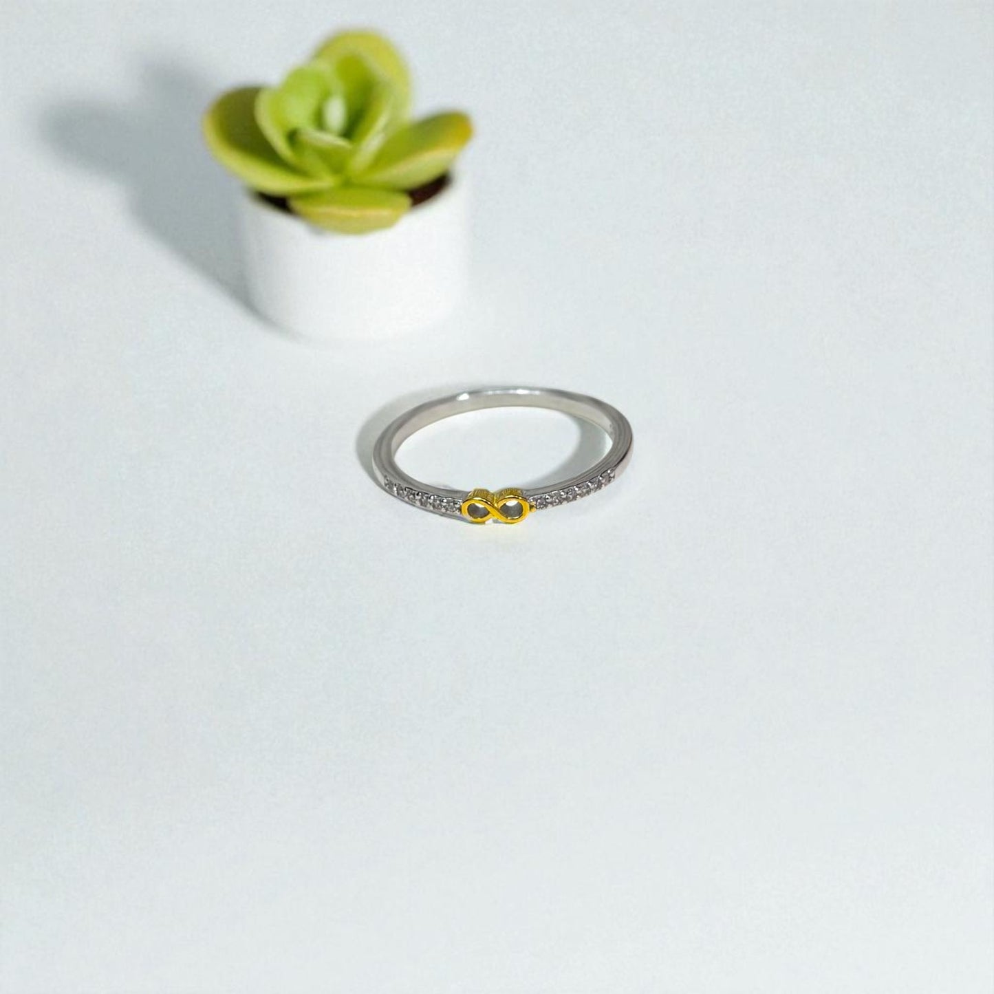 Minimal Infinity Silver Ring