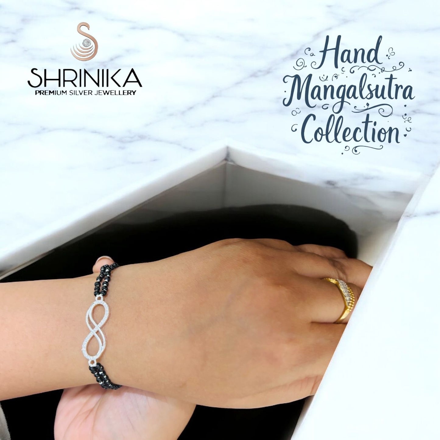 Infinity Silver hand Mangalsutra