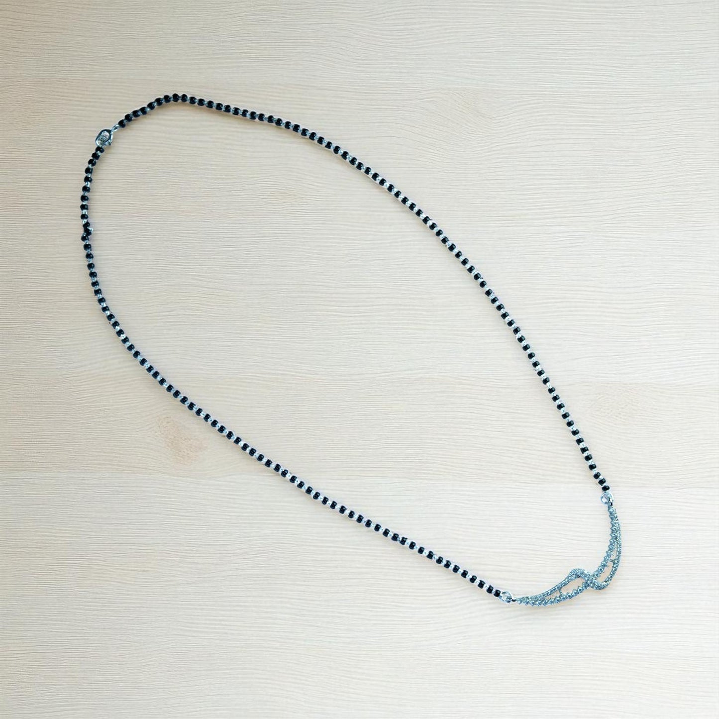 Interwined Silver Mangalsutra