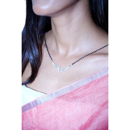 Interwined Silver Mangalsutra