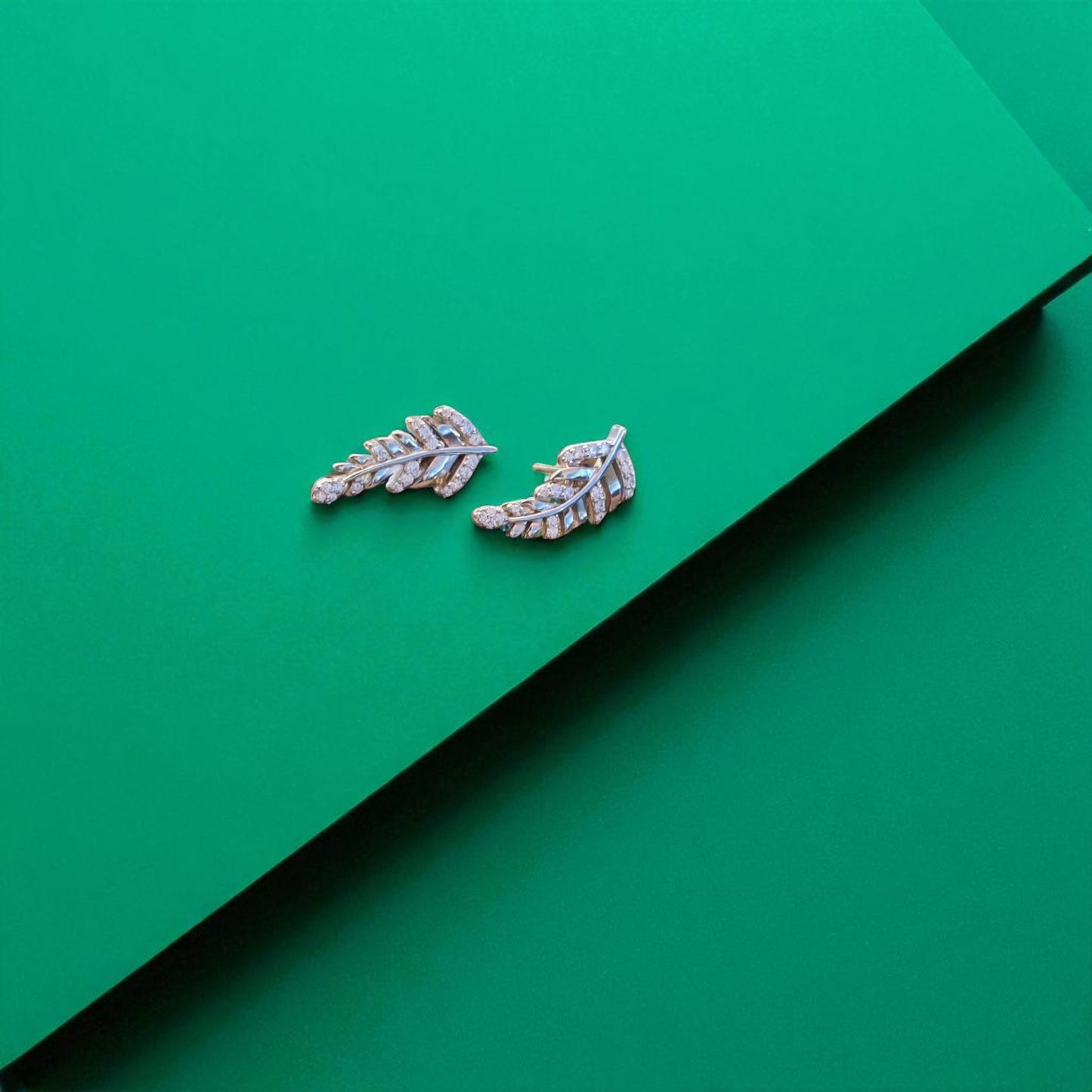 Leafy affair 925 silver earring