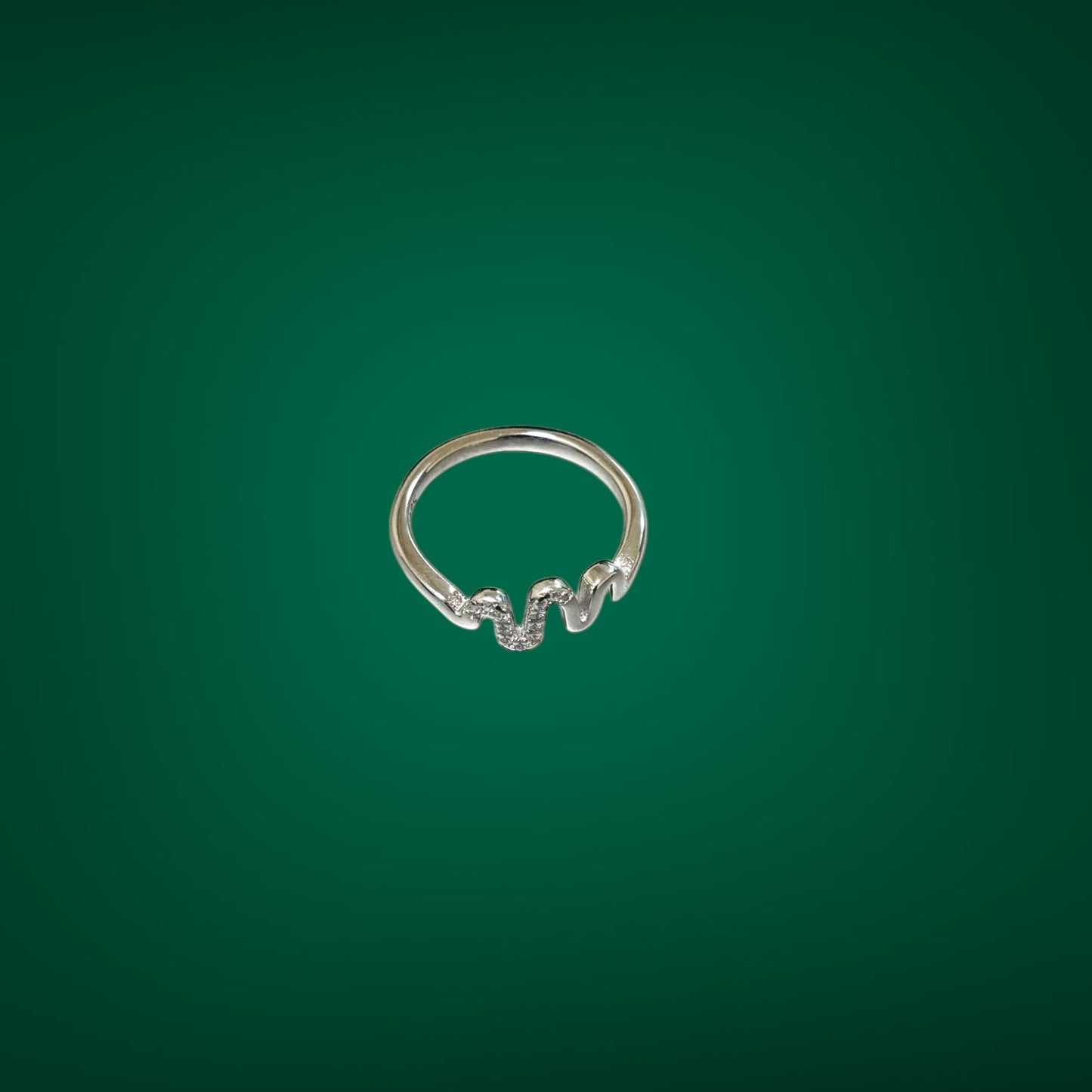 Lifeline minimal proposal silver ring