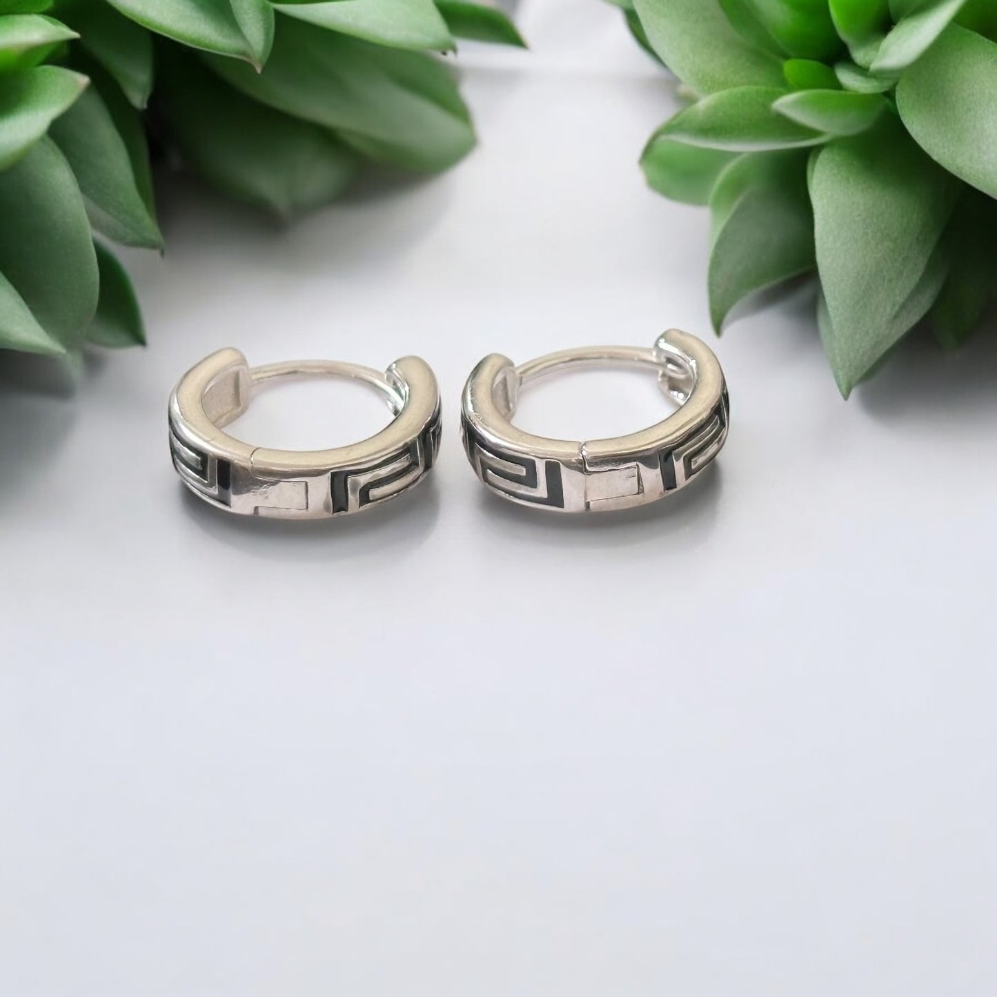 Oxidised Hoop Tik Tok Earring