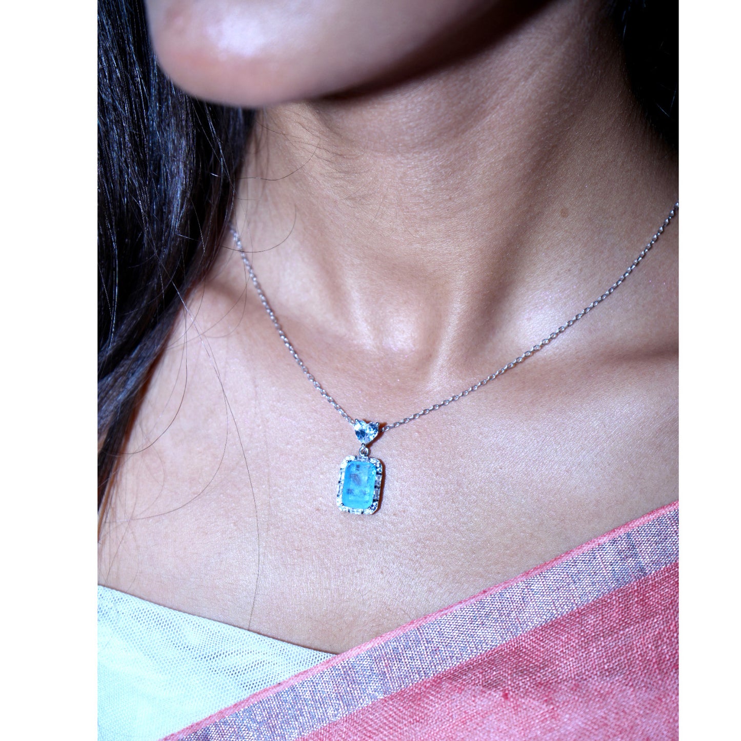 Ocean Whisper– Sterling Silver 925 Pendant Set
