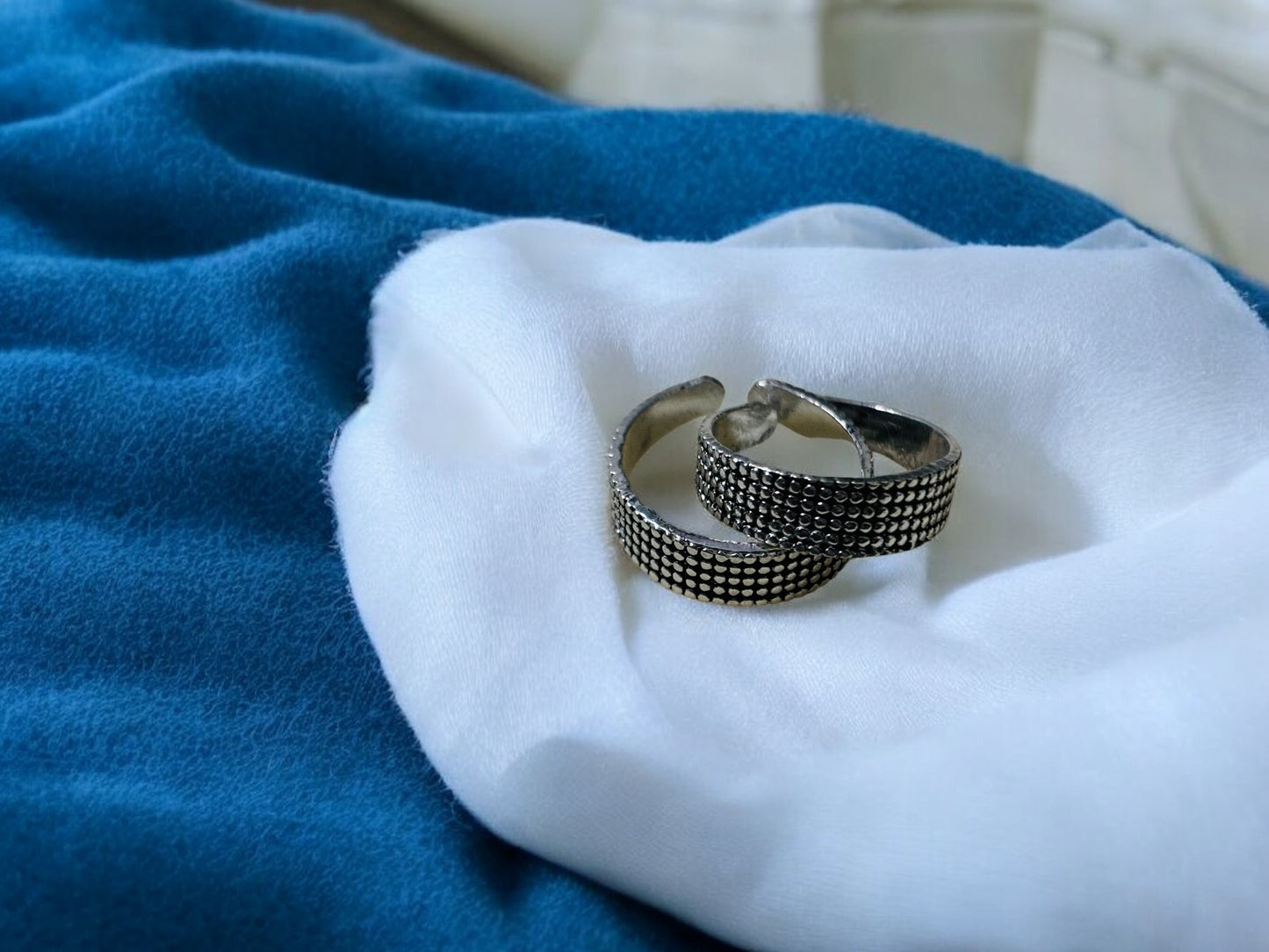 Oxidised Comfy Toe ring