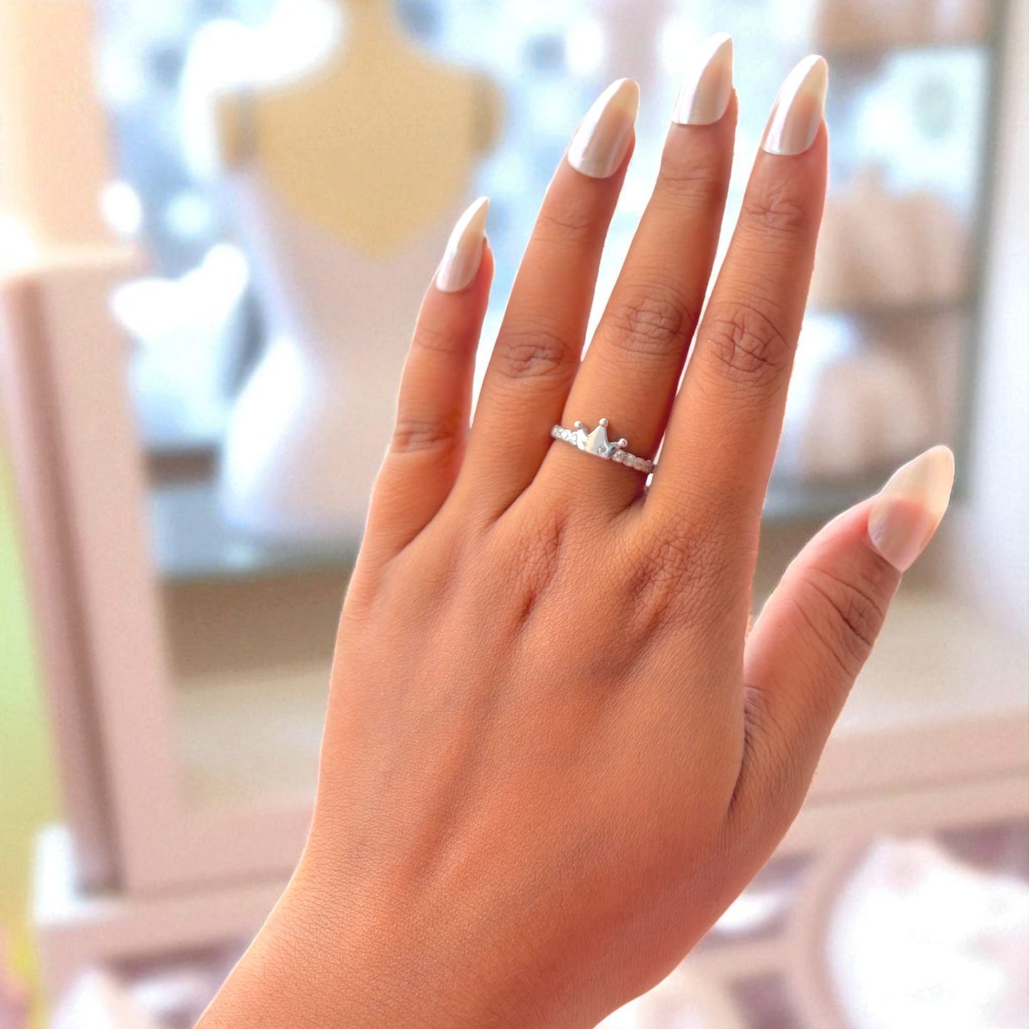 Princess crown proposal Silver Ring