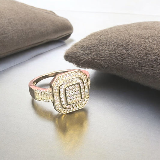 Radiant Aura CZ 925 silver Ring