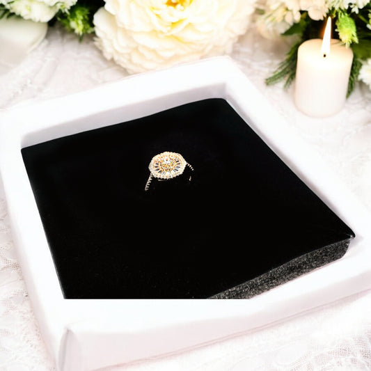 Radiant Aura Dual Tone Ring