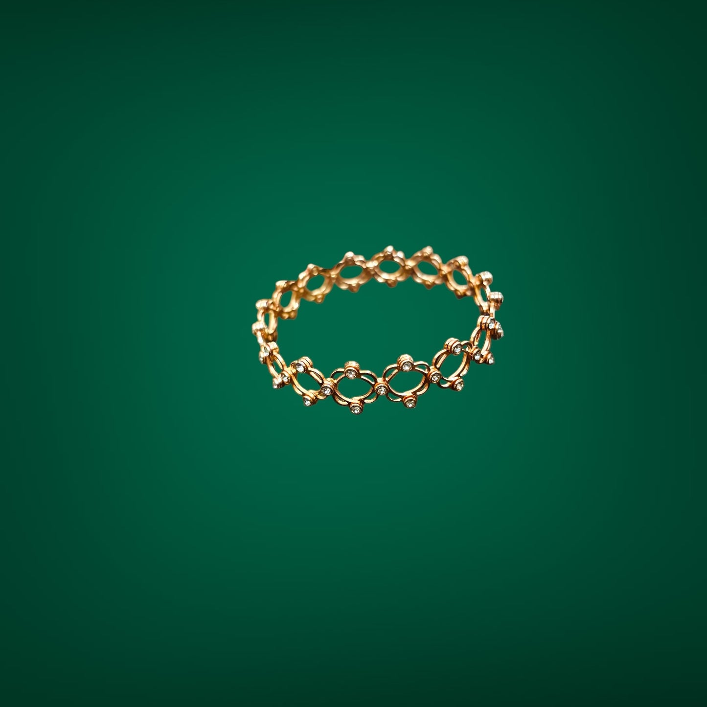 Rose Gold sterling silver kada convertible ring