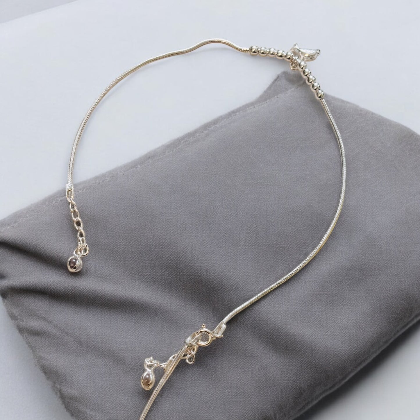 Silver Anklet with Dolphin charm