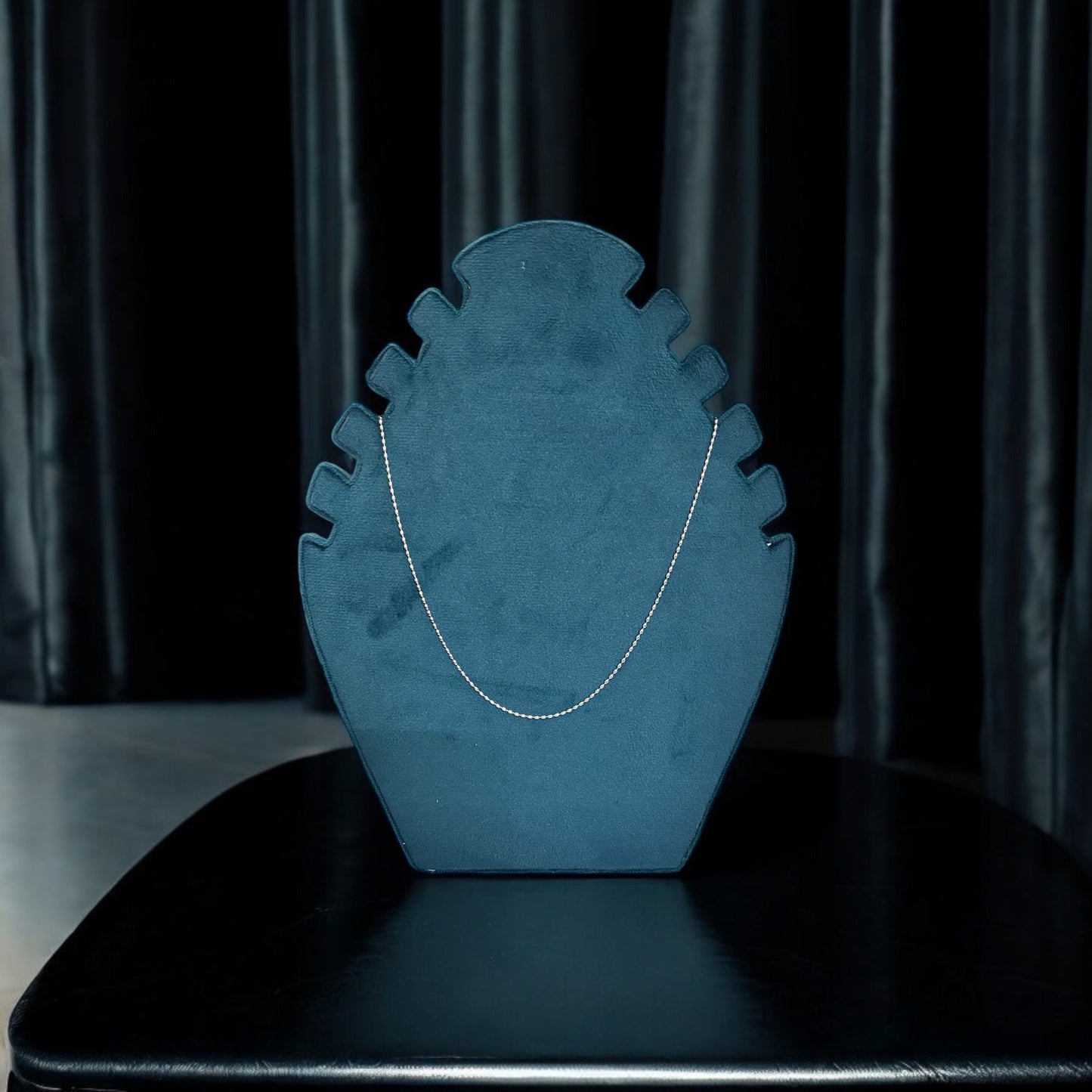 Silver Beads minimal Chain