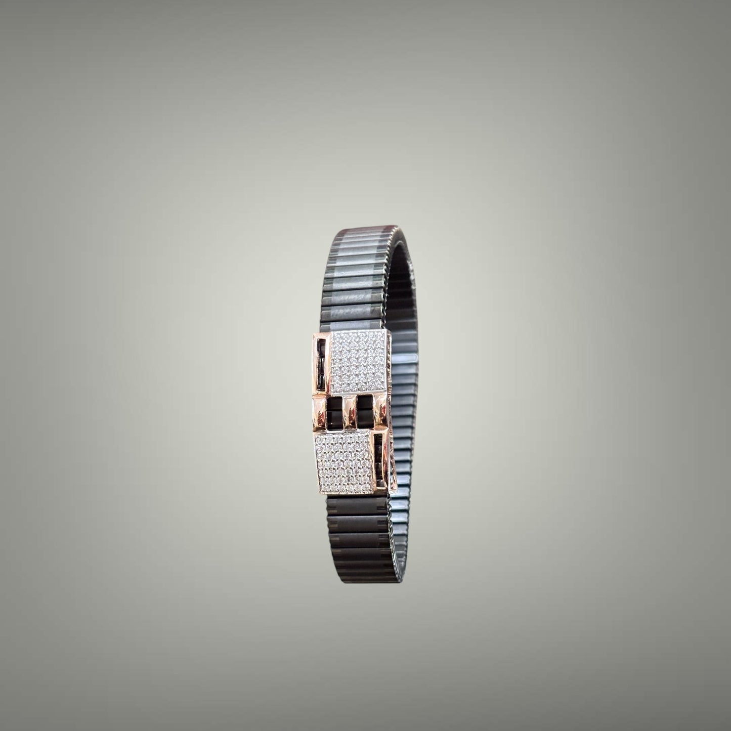 Rose gold Designer Rolex Men Silver Bracelet