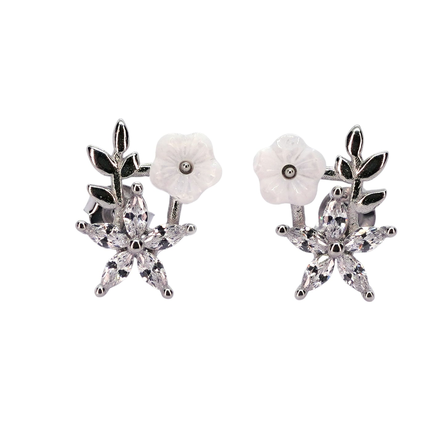 Star-Flower Sterling Silver Minimalist Earring