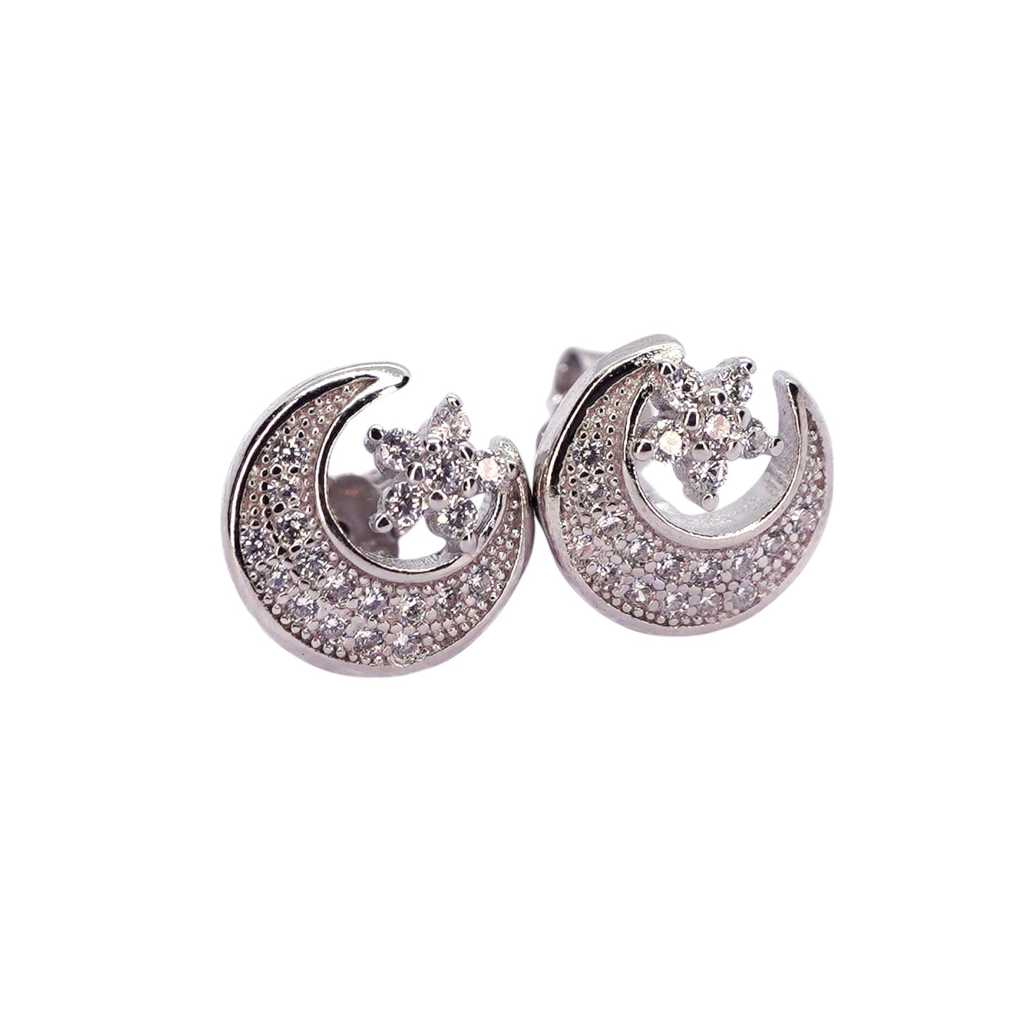 Star Moon Minimalist Earring