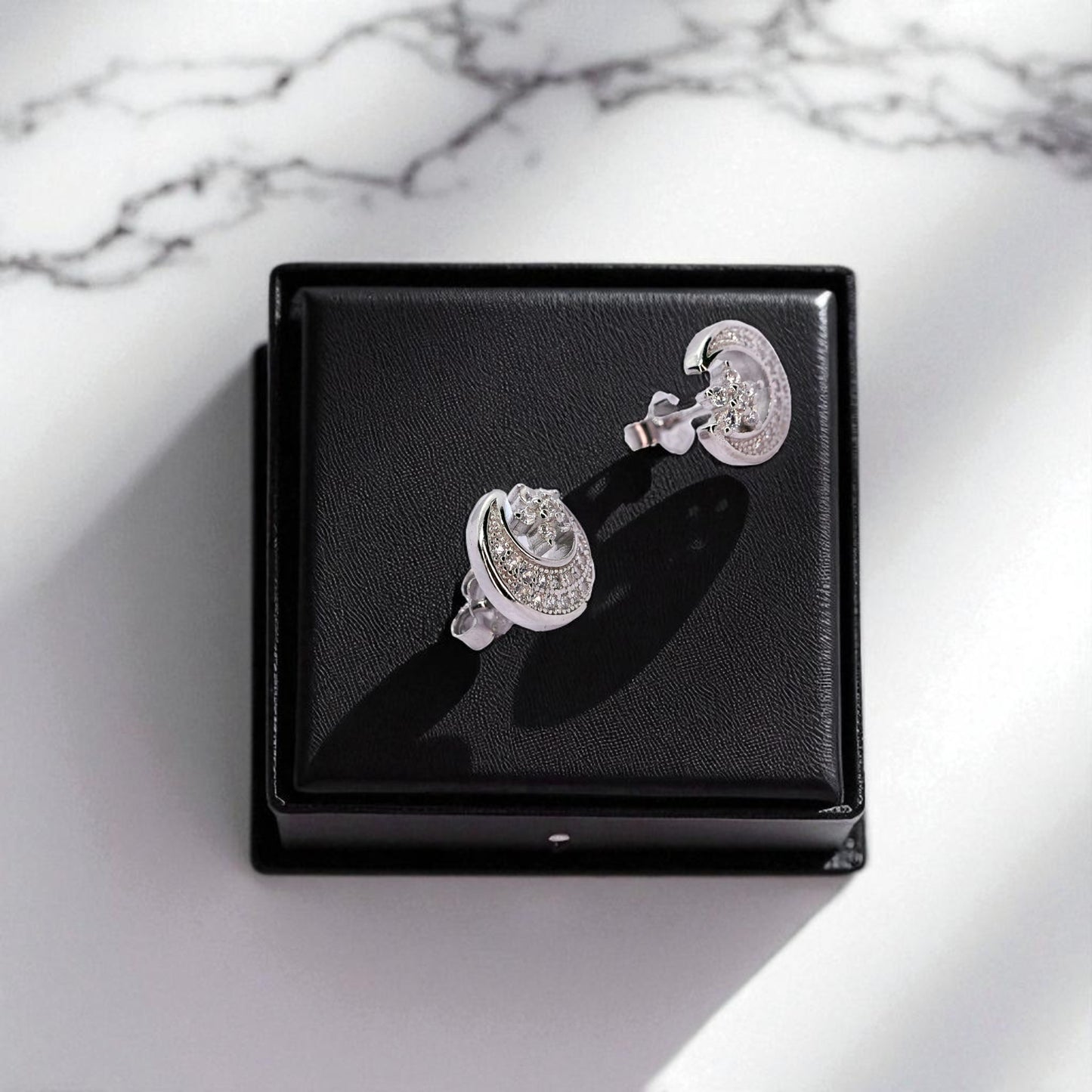 Star Moon Minimalist Earring