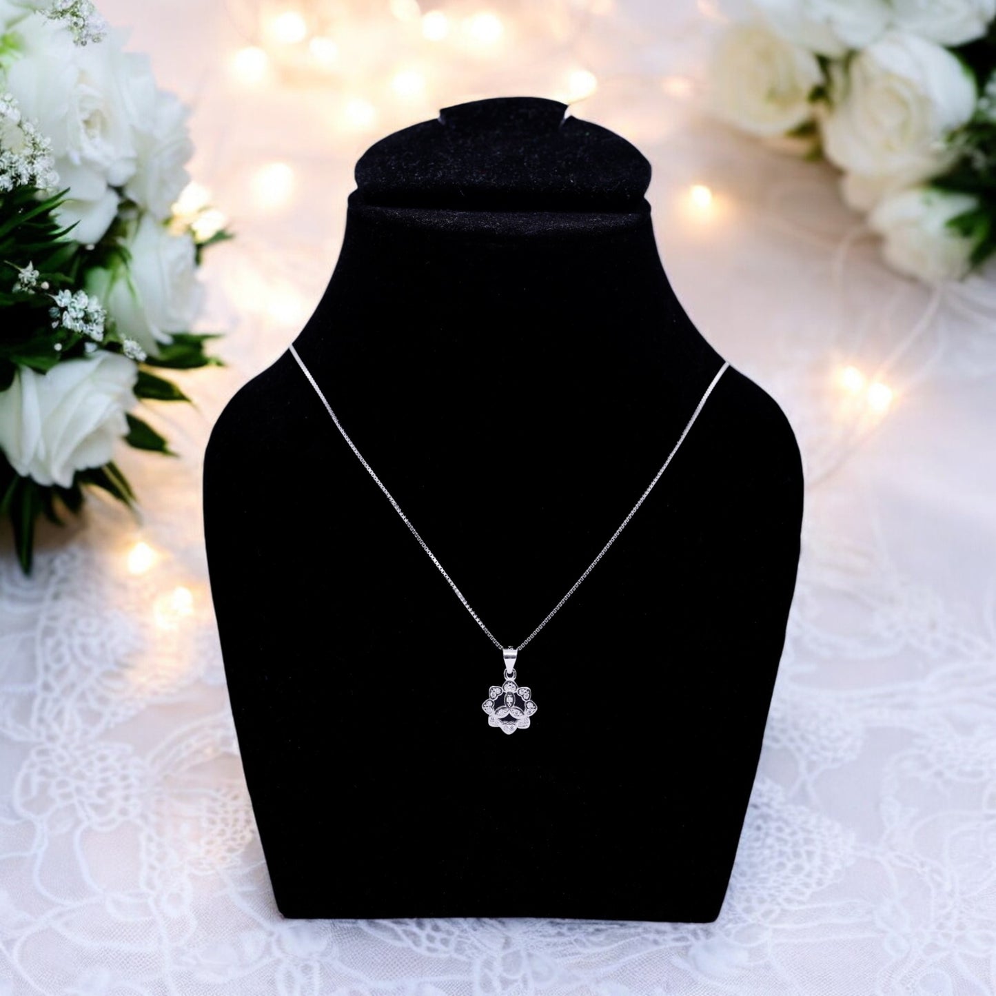 Sterling Silver Chakra Pendant with chain