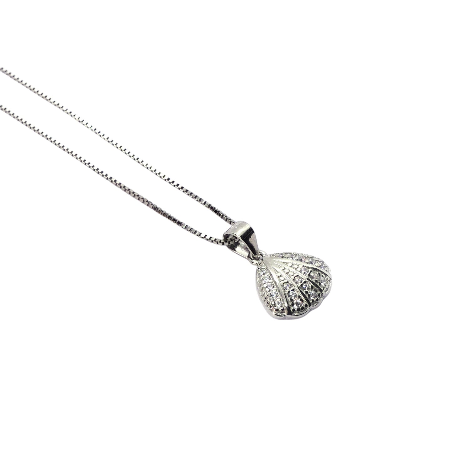Sterling Silver Petal Pendant with chain