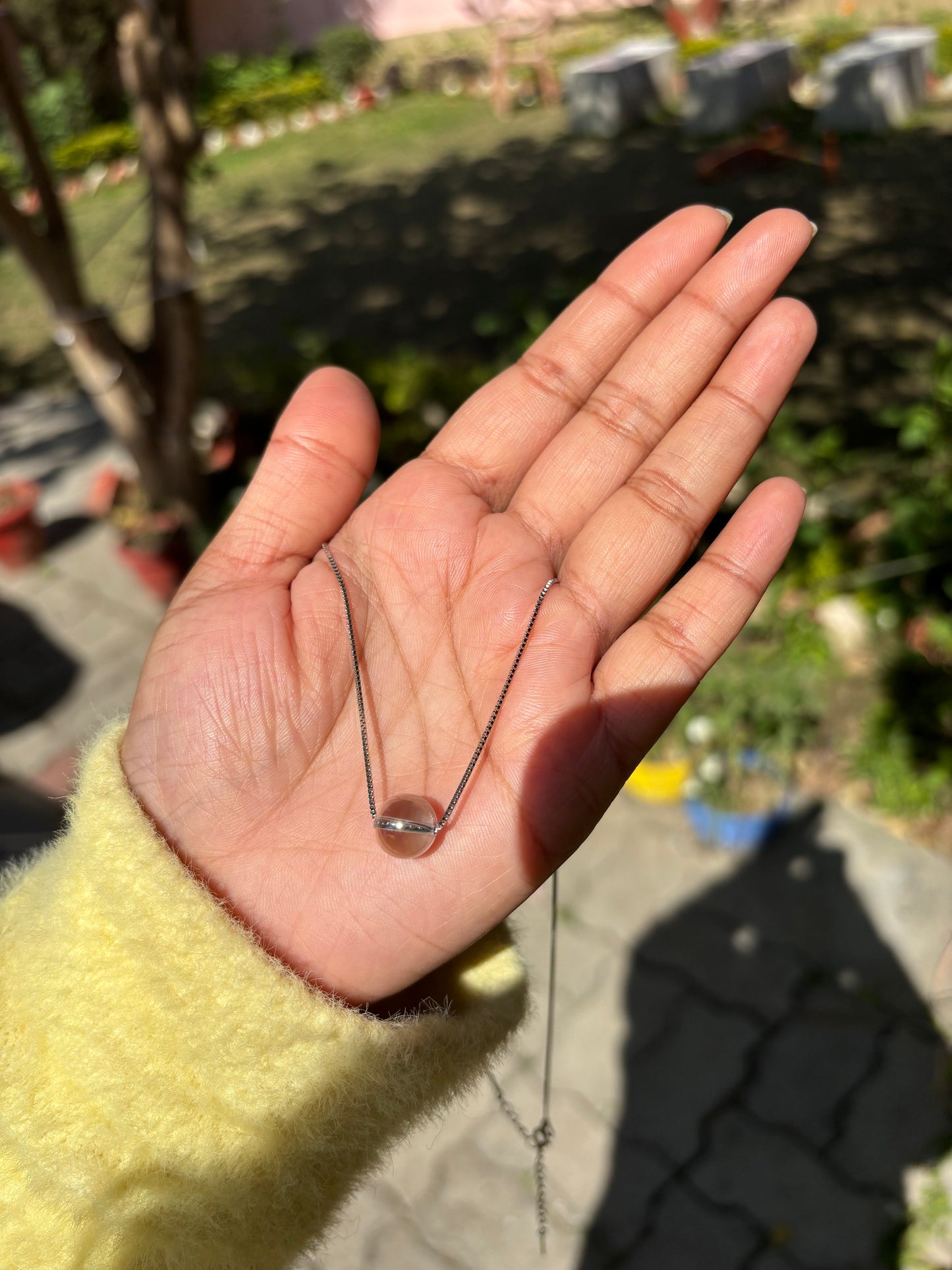 Swarovski minimal silver Necklace