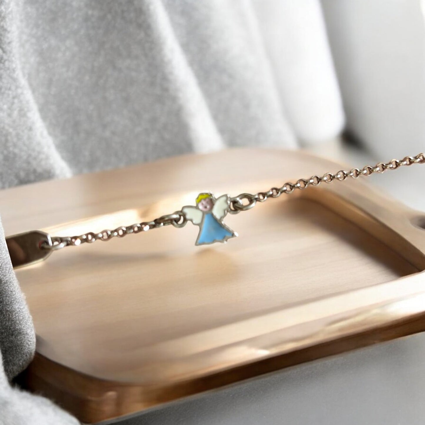 Sweet Angel kids silver bracelet