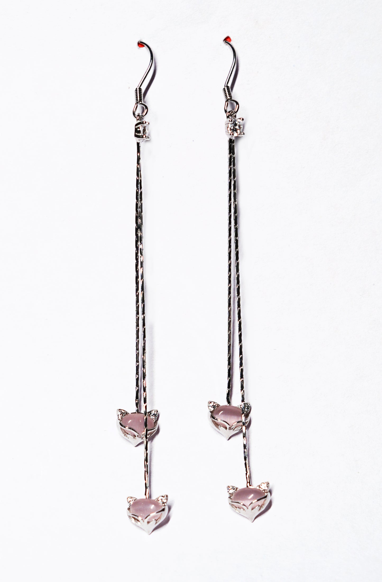 The dangling 925 silver Meow Earrings