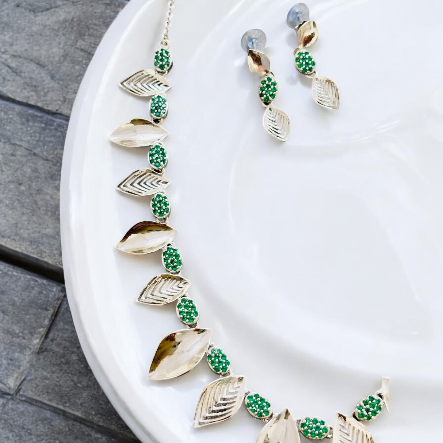 Tribal Statement 925 silver Necklace set