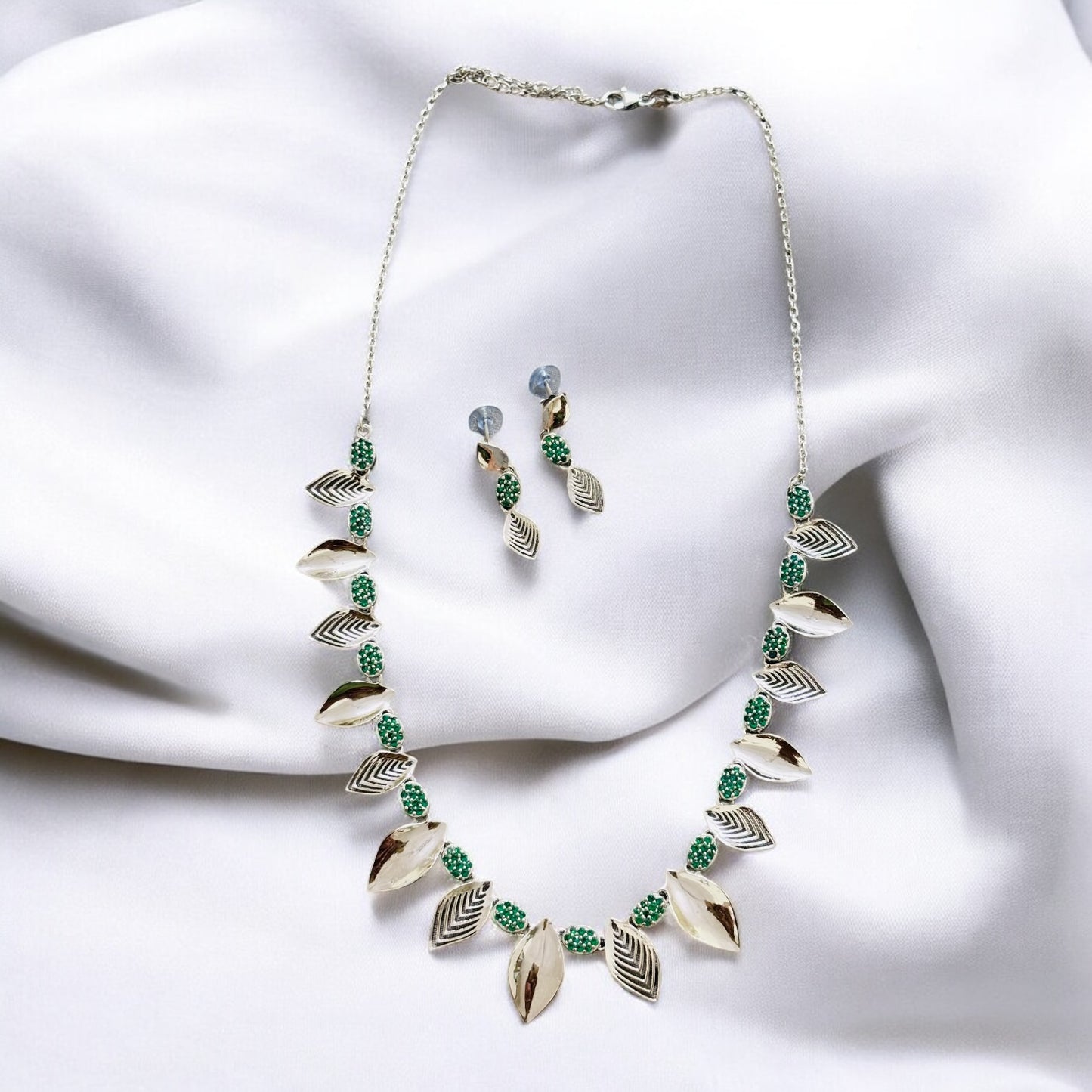 Tribal Statement 925 silver Necklace set