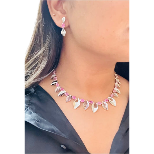 Tribal Statement 925 silver Necklace set