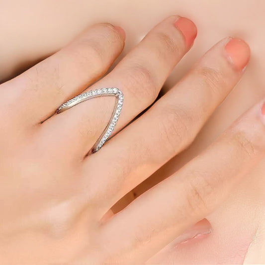 Dazzling Vanki CZ Silver Ring