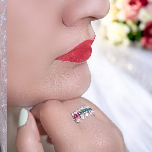 Vivid Spectrum Silver Band