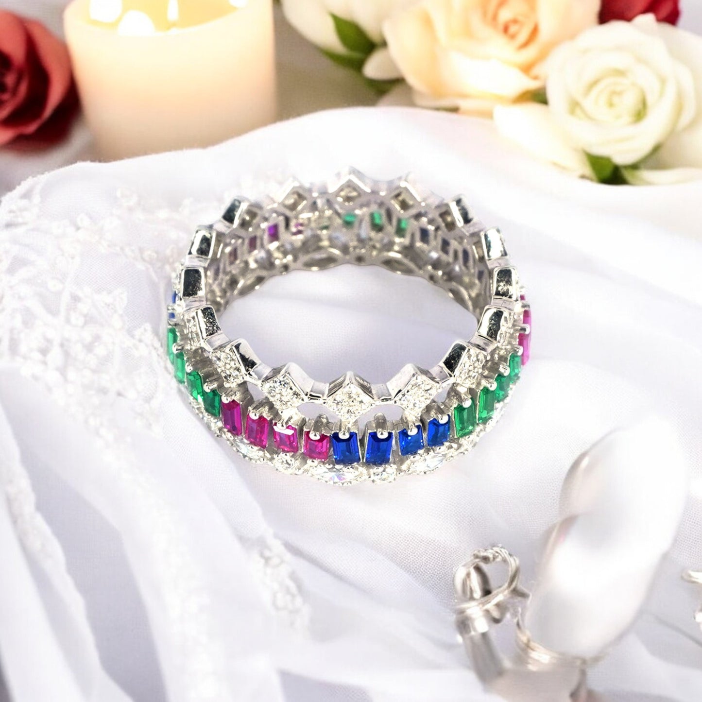 Vivid Spectrum Silver Band