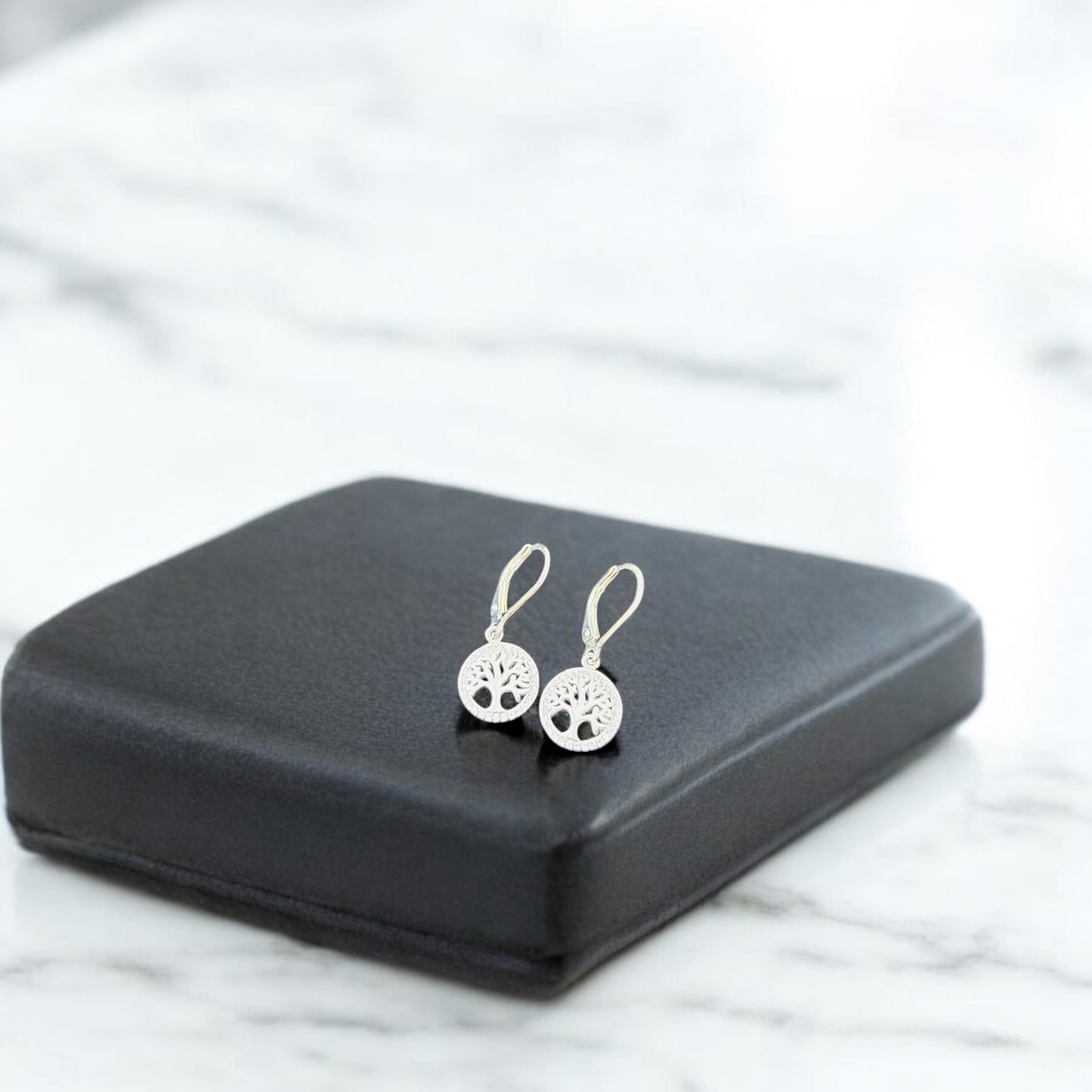 Wish Tree Silver Danglers