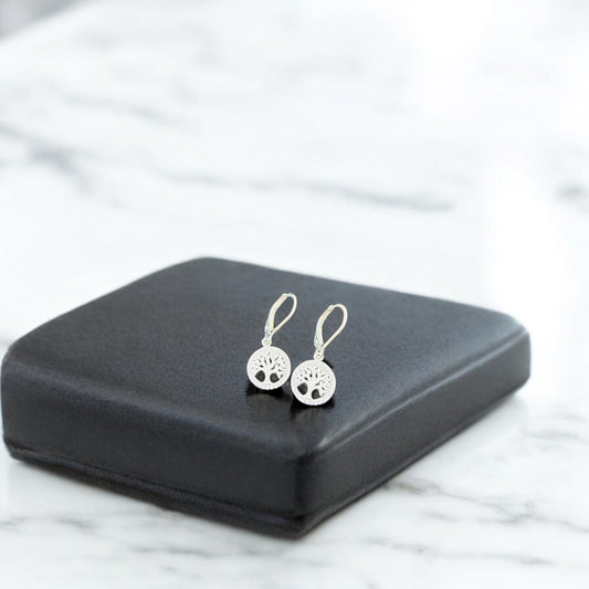 Wish Tree Silver Danglers