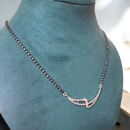 Interwined Silver Mangalsutra