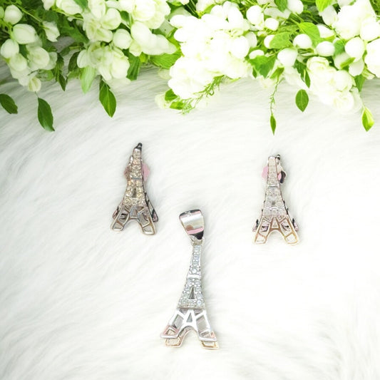 Eiffel Tower Pendant Set