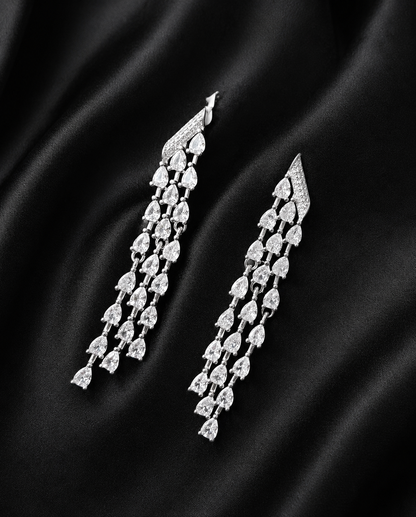Crystal Royale hanging 925 earrings