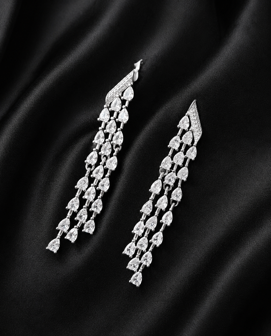 Crystal Royale hanging 925 earrings