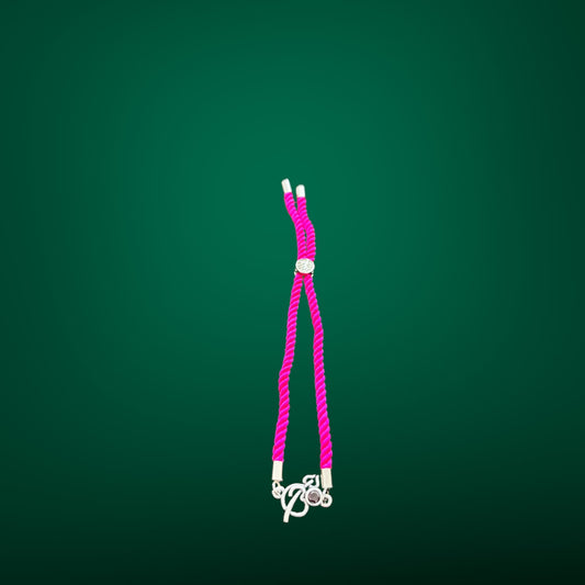 Modern Om Threaded Oxidised Rakhi