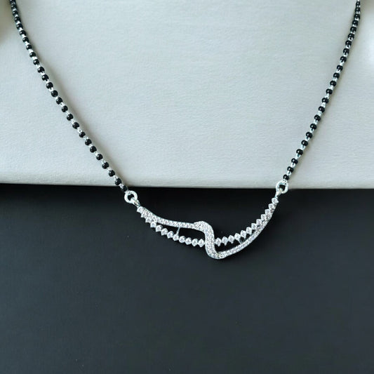 Interwined Silver Mangalsutra
