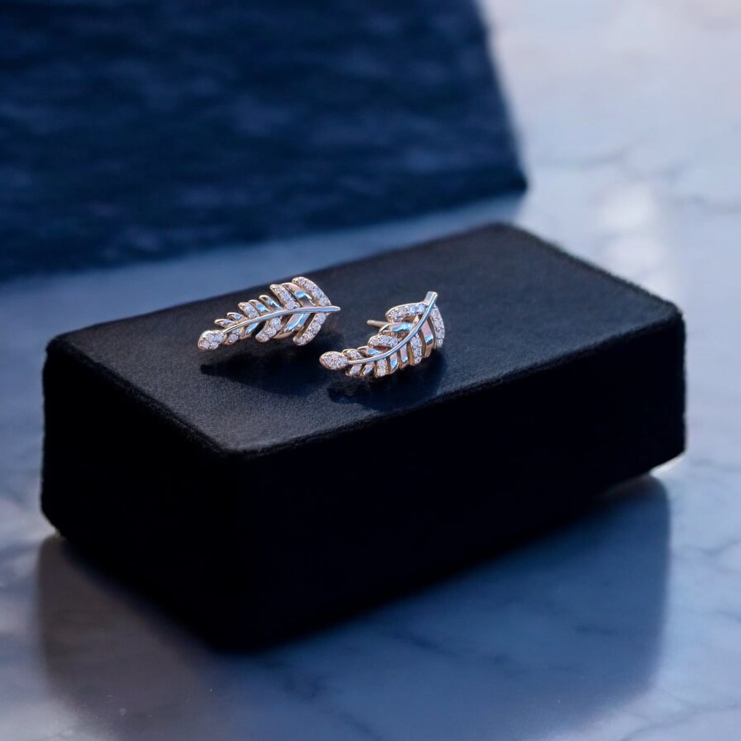 Leafy affair 925 silver earring