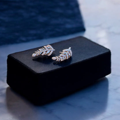 Leafy affair 925 silver earring