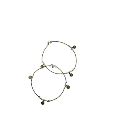 Wish Tree Charm oxidised anklet