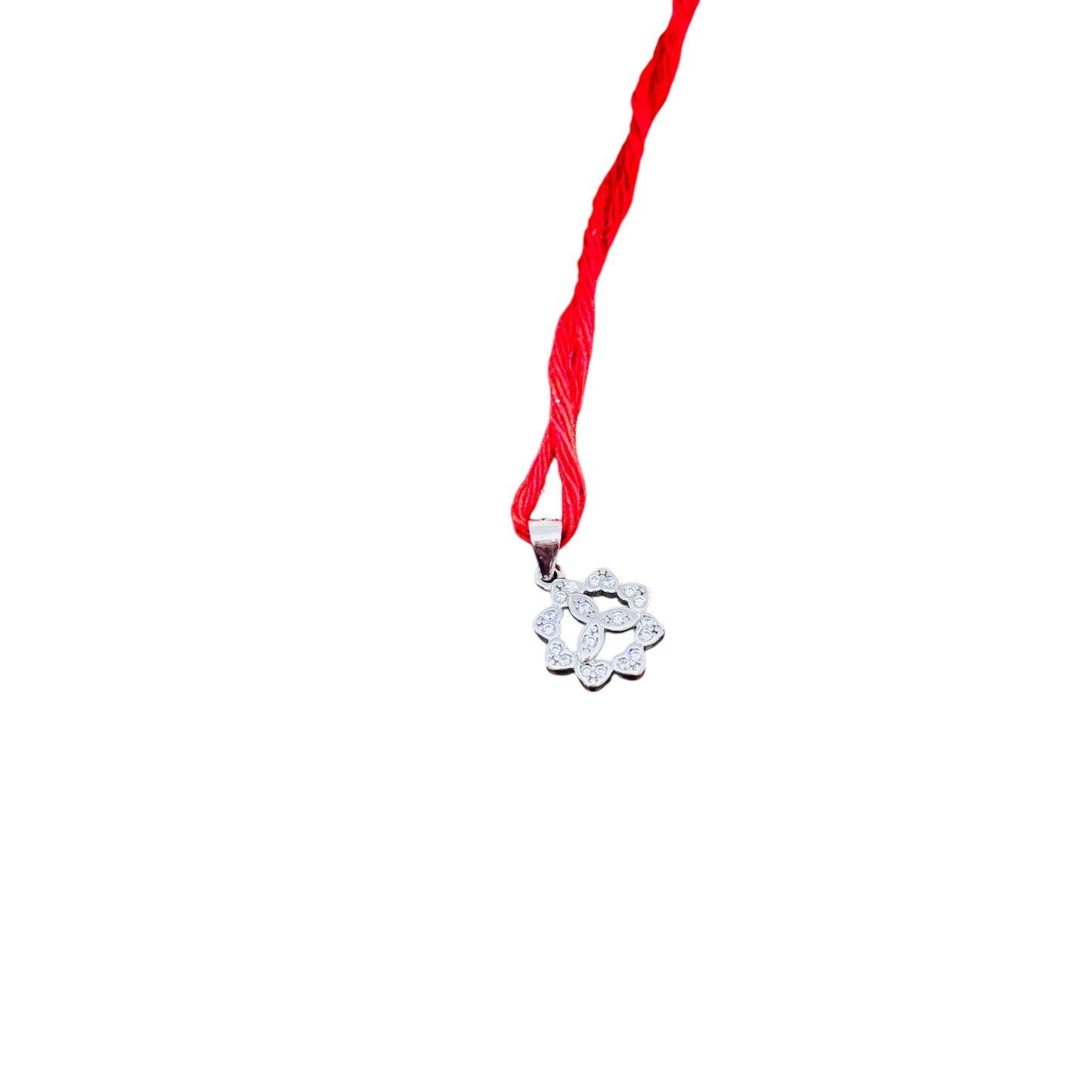 Mystic Silver pendant as Lumba Rakhi for Bhabhi