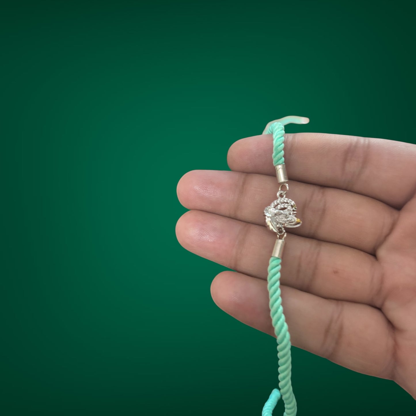 Divine two tone 925 Silver rakhi